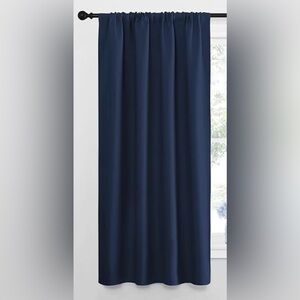 1 Blackout Curtain. Navy. 42x63” All Season Thermal Insulated. Rod Pocket. NWT